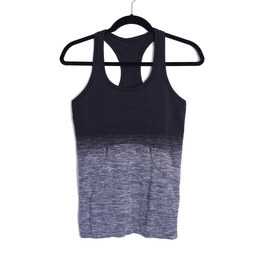 LULULEMON Racerback Swiftly Tech Tank Parallel Texture Black Active Women's 6
